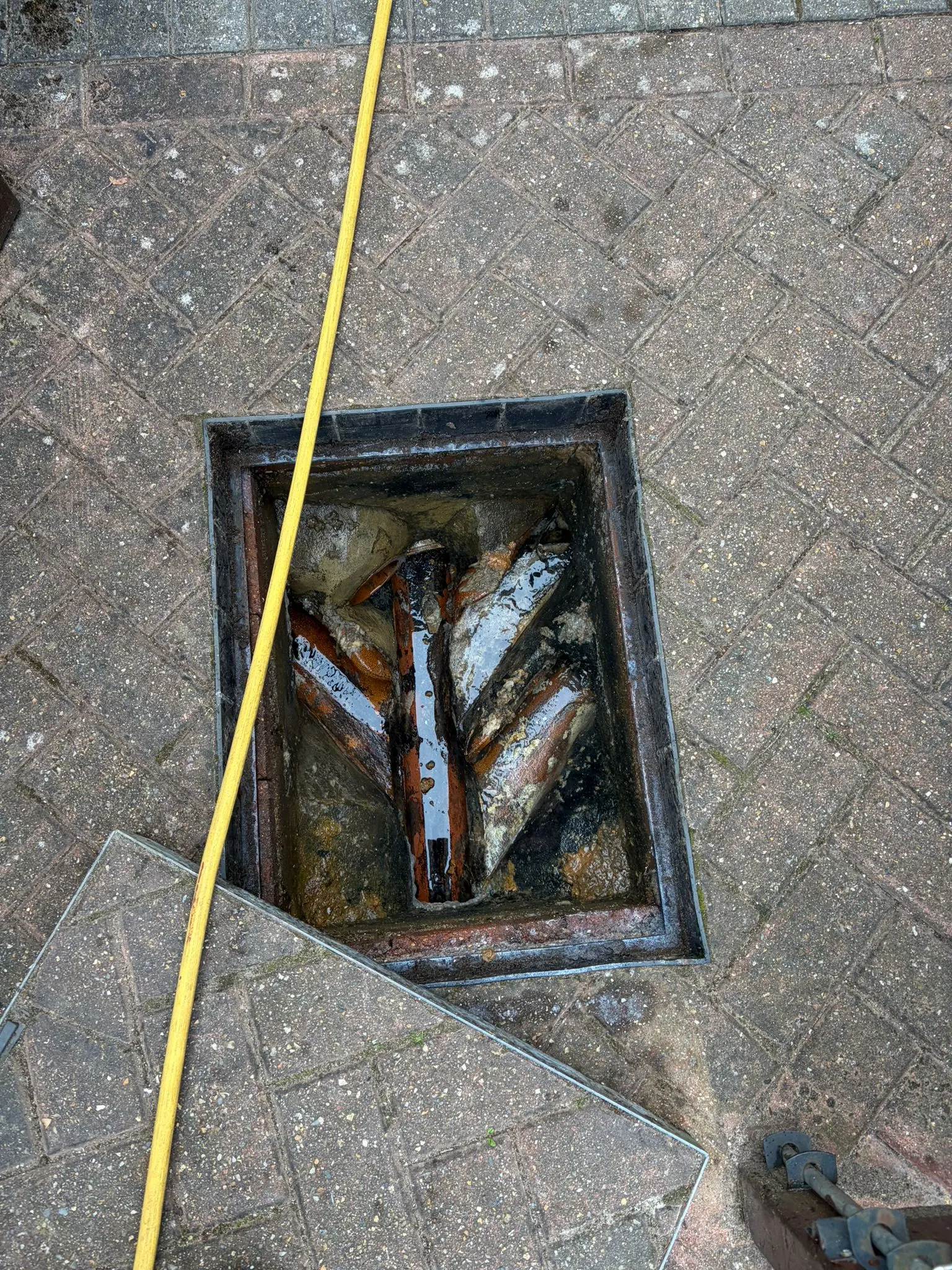 Emergency drain unblocking of an outdoor manhole in Slough by Buckinghamshire & Berkshire Drainage.