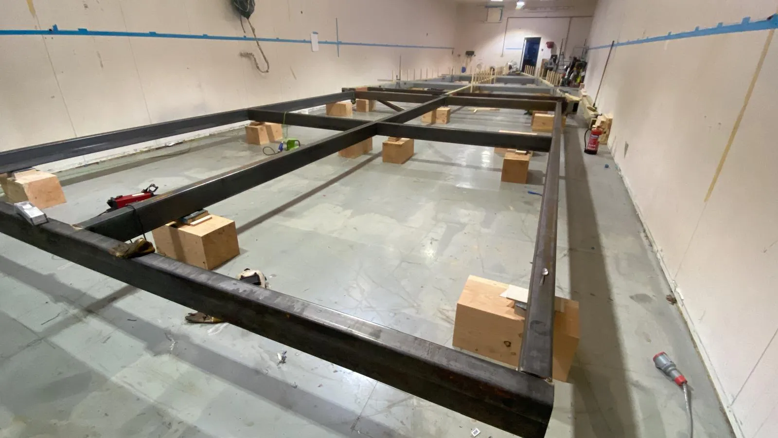 Certified structural steel frame assembly and fabrication for a project in Southampton by RA Steelworks Services LTD.