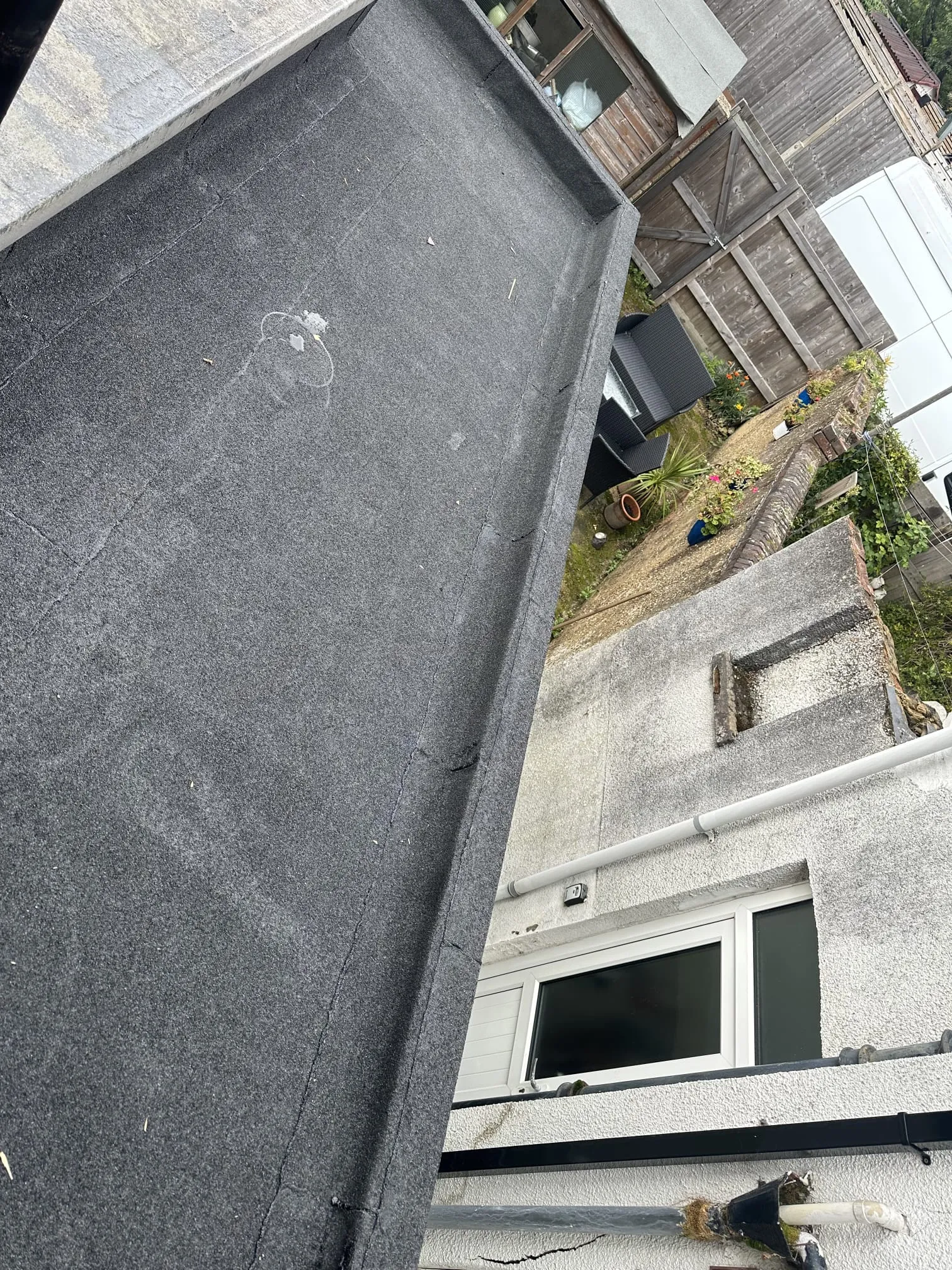 High-quality felt flat roof installation on a residential property in Hampshire