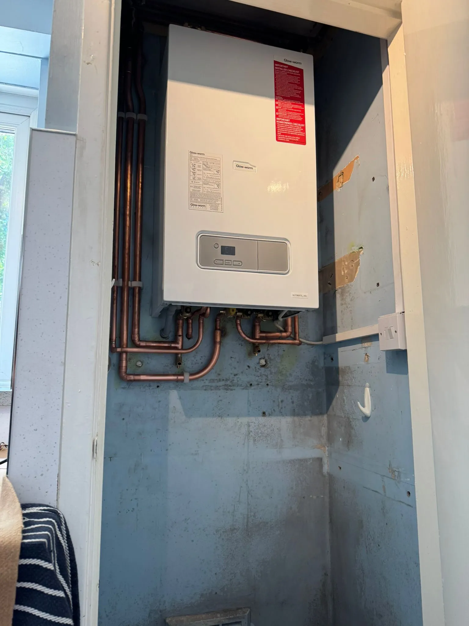 New Glow-worm combi boiler installation in a Warrington home