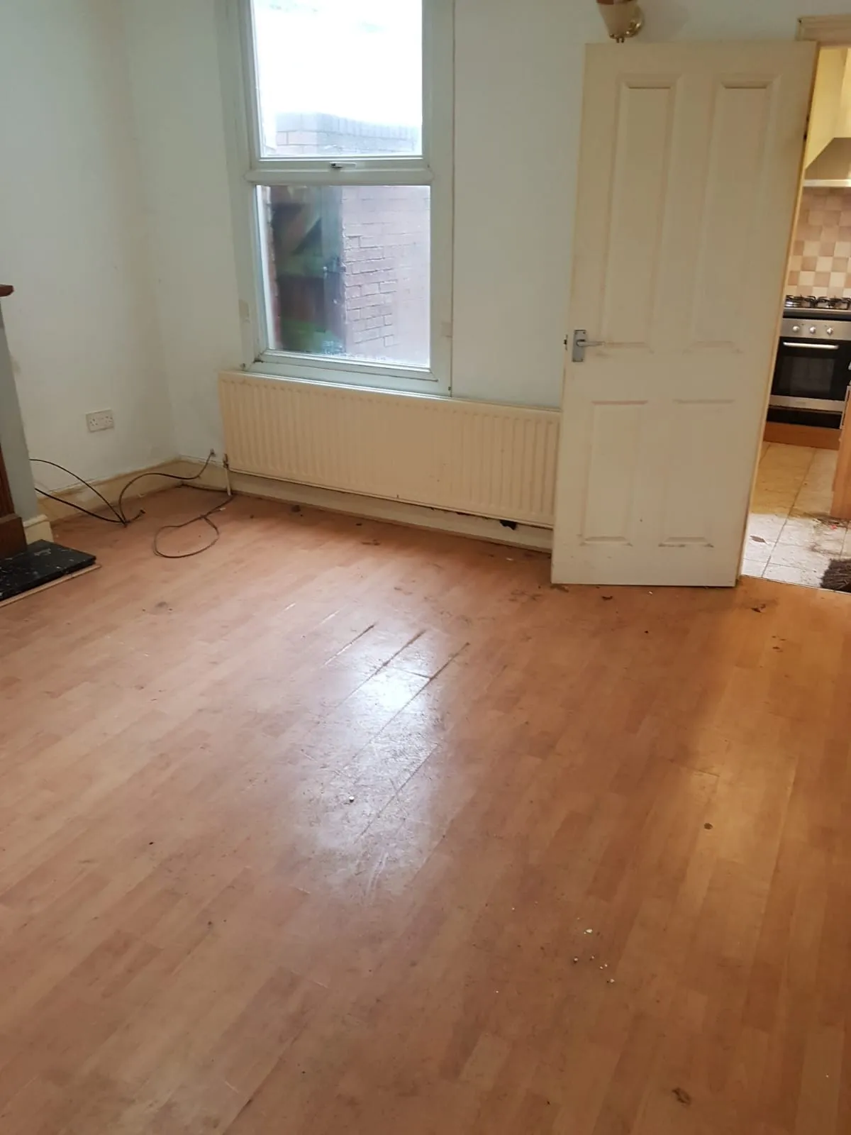 An empty room in a Birmingham property following a full house clearance by J&J Clearance and Gardening Ltd