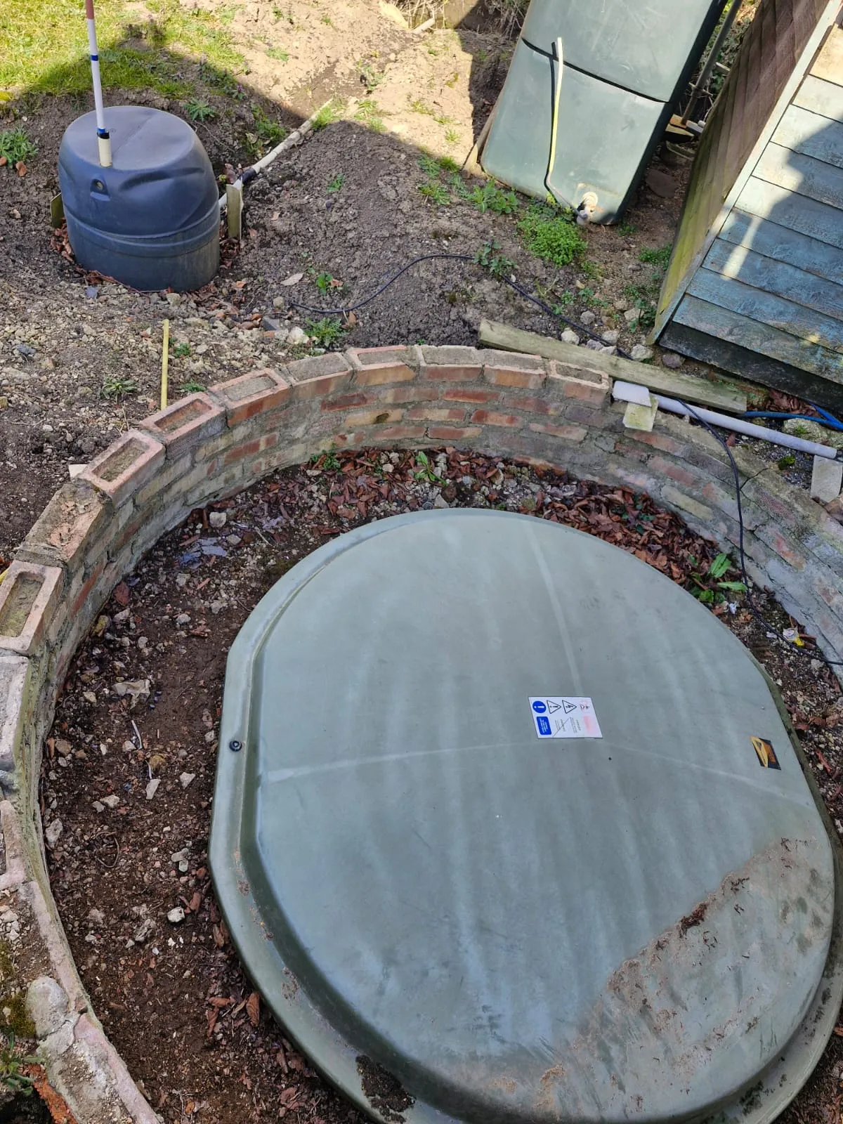 Septic tank installation and groundworks by Roberts Drainage Ltd in Cambridgeshire.