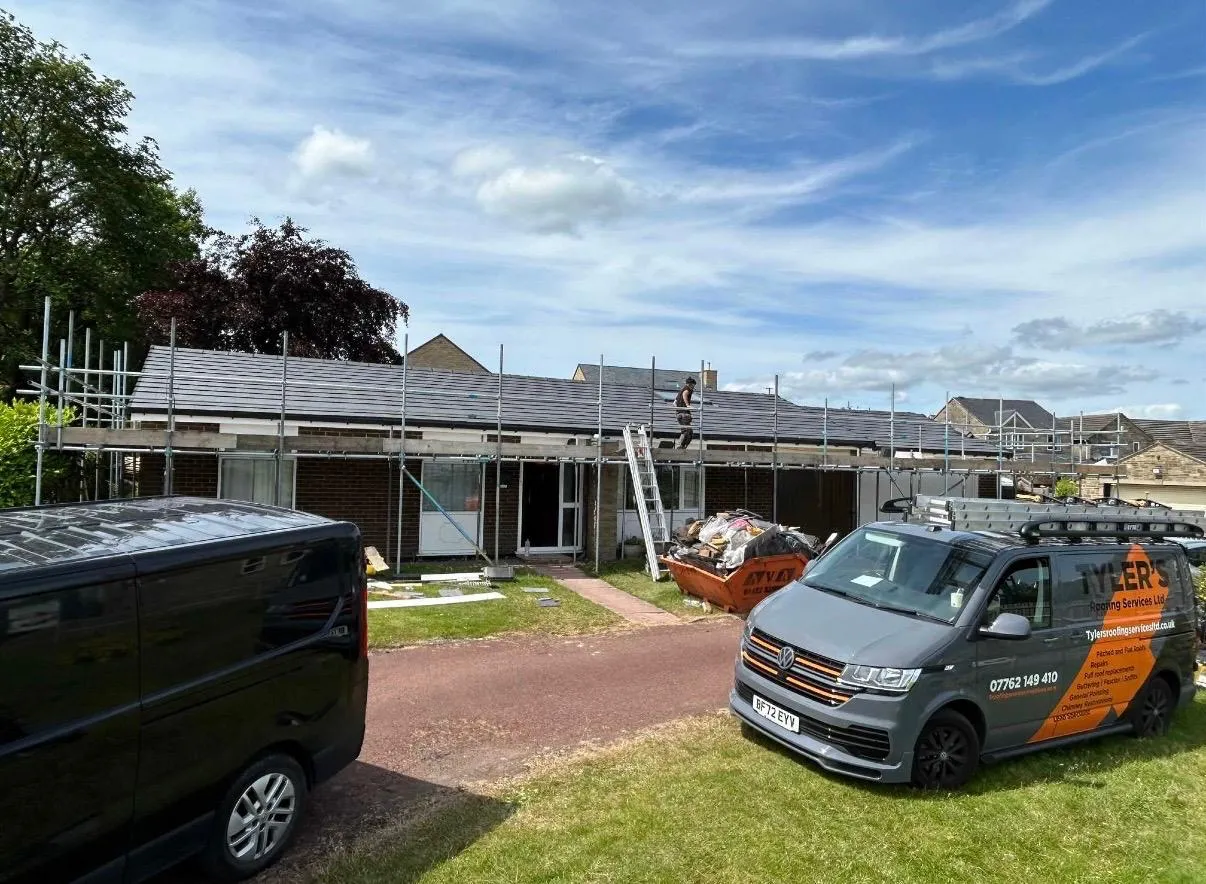 Professional new roof installation by Tyler’s Roofing Services on a residential property in Holmfirth.