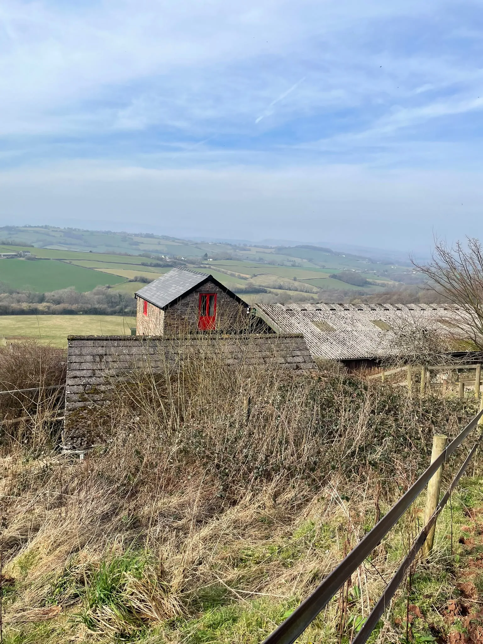 Rural South Wales hillside garden and outbuildings in Pontypool and Monmouthshire area requiring grounds clearance and maintenance