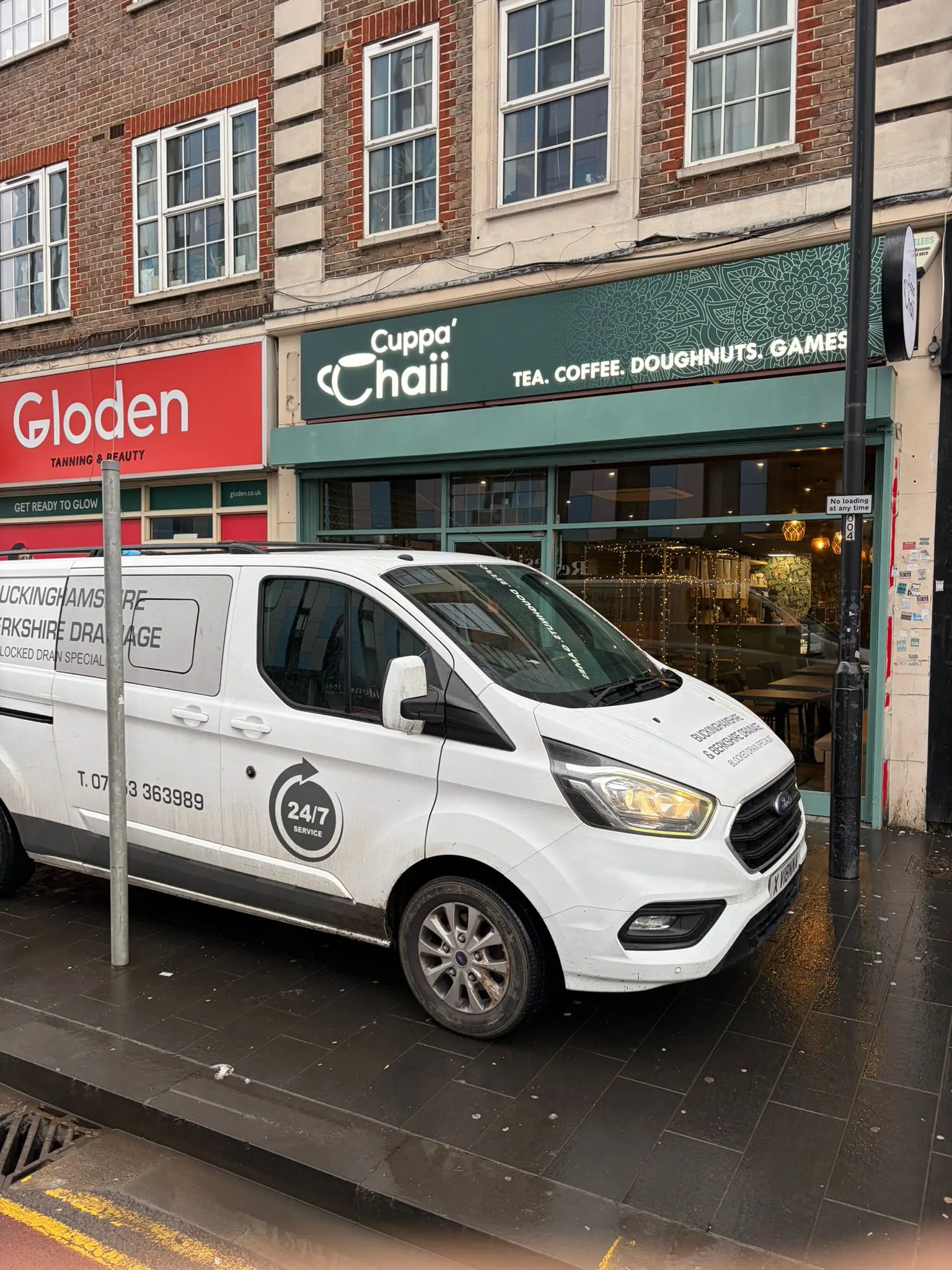 Buckinghamshire & Berkshire Drainage service van providing commercial drainage solutions and emergency unblocking in Slough.