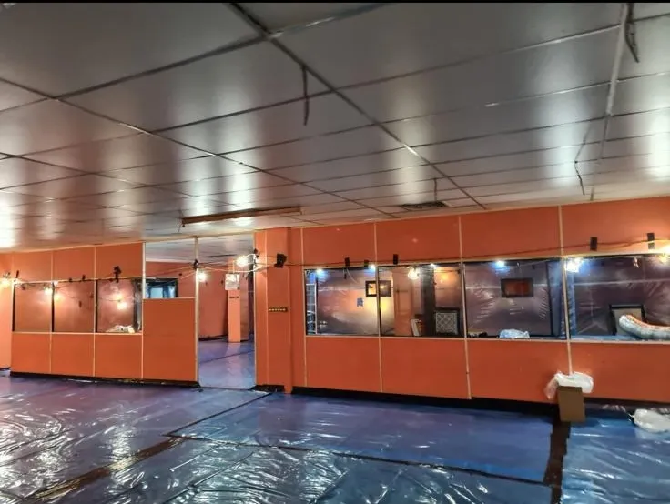 Professional asbestos removal containment setup by Stay Safe Environmental in an internal property.