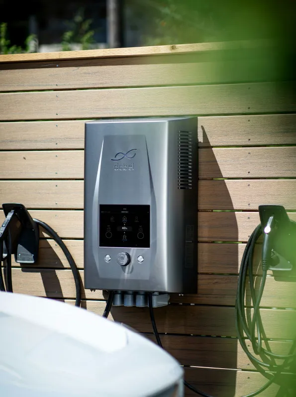 Modern electric vehicle EV charger installed at a residential property in Yorkshire, relevant to home energy efficiency assessments.
