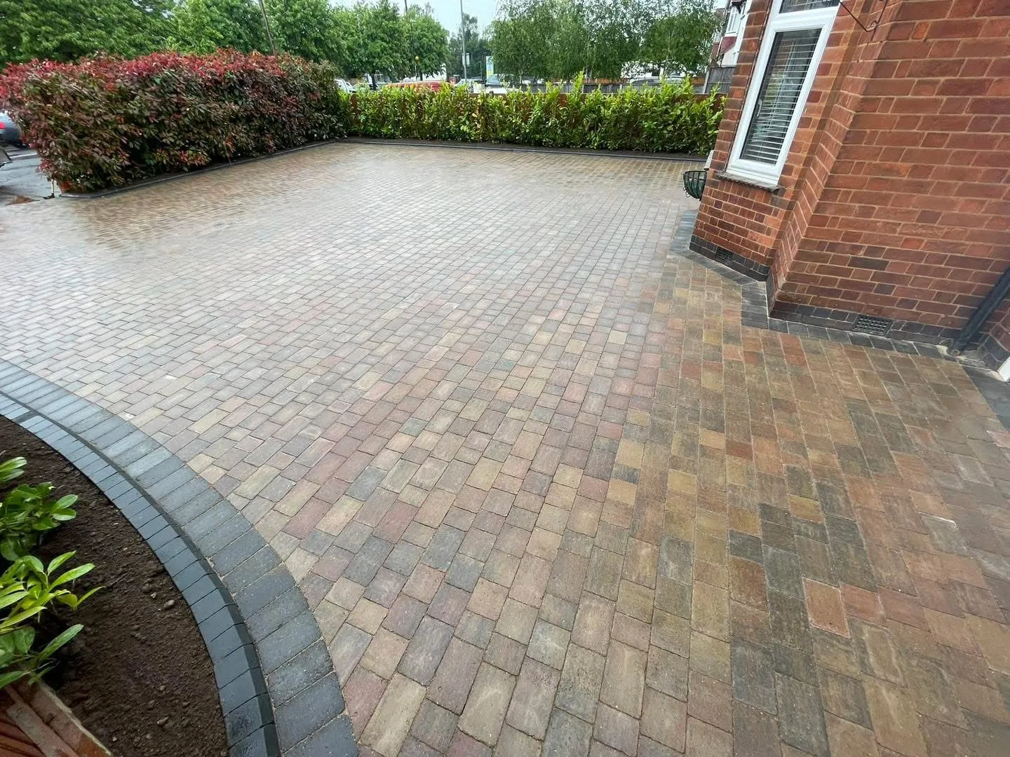 A high-quality block paving driveway installation by Prestige Home Improvements in Sidcup, South-East London.