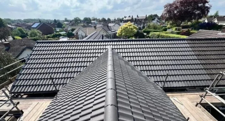 A newly installed tiled roof by Better Choice Roofing & Cleaning in Nottingham
