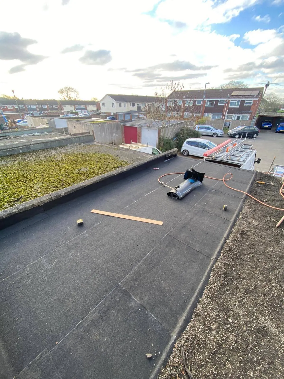 High-quality felt flat roofing installation by NTL Roofing specialists.
