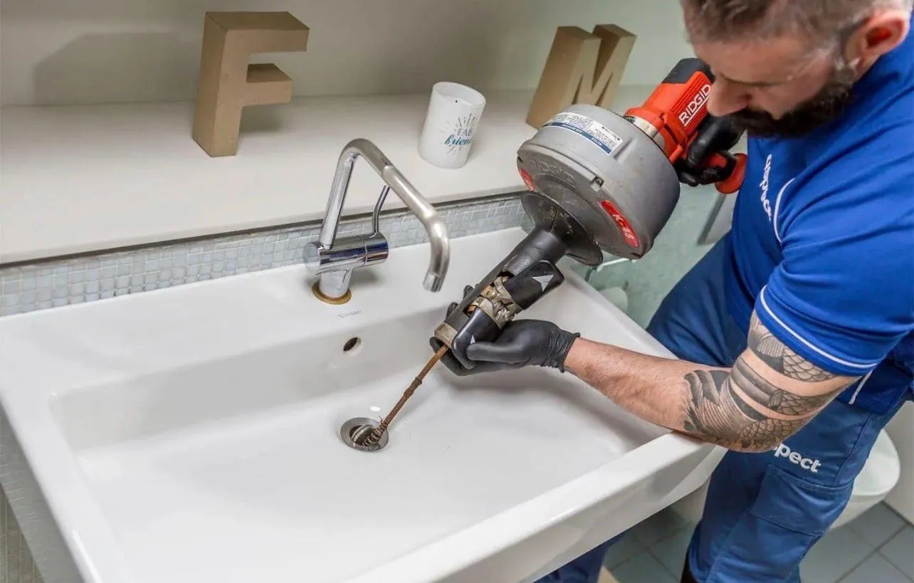 Professional sink unblocking services in Glasgow and Lanarkshire provided by Clearflow Drainage Solutions Ltd.