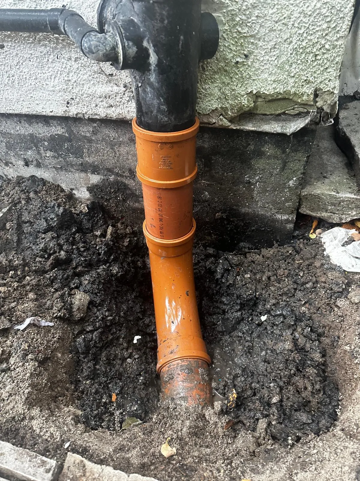 Drain Excavation & Replacement in 