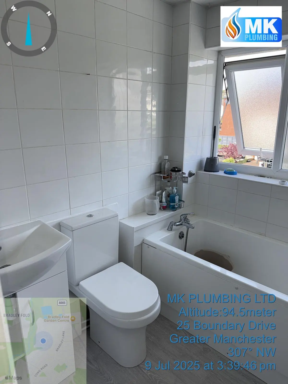 Modern bathroom plumbing and suite installation in Greater Manchester by MK Plumbing LTD