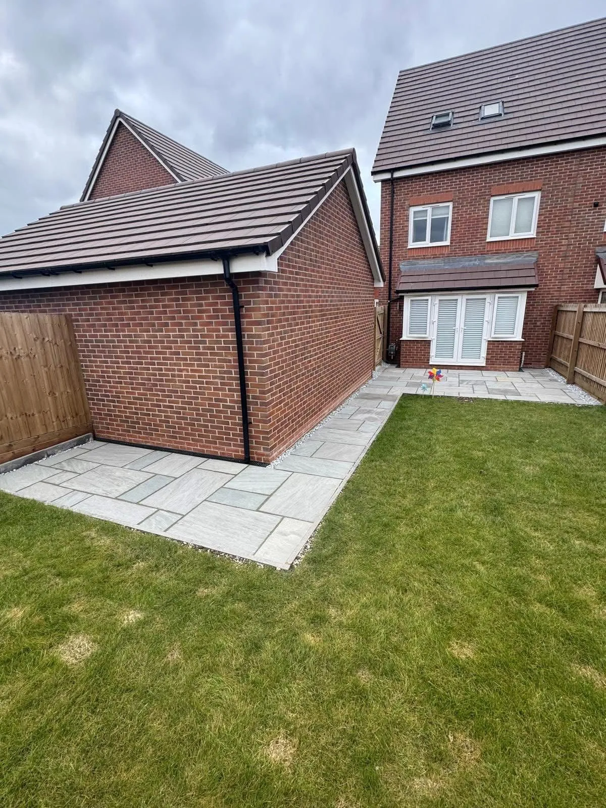 Indian sandstone patio and garden landscaping by Kent Paving & Resin LTD