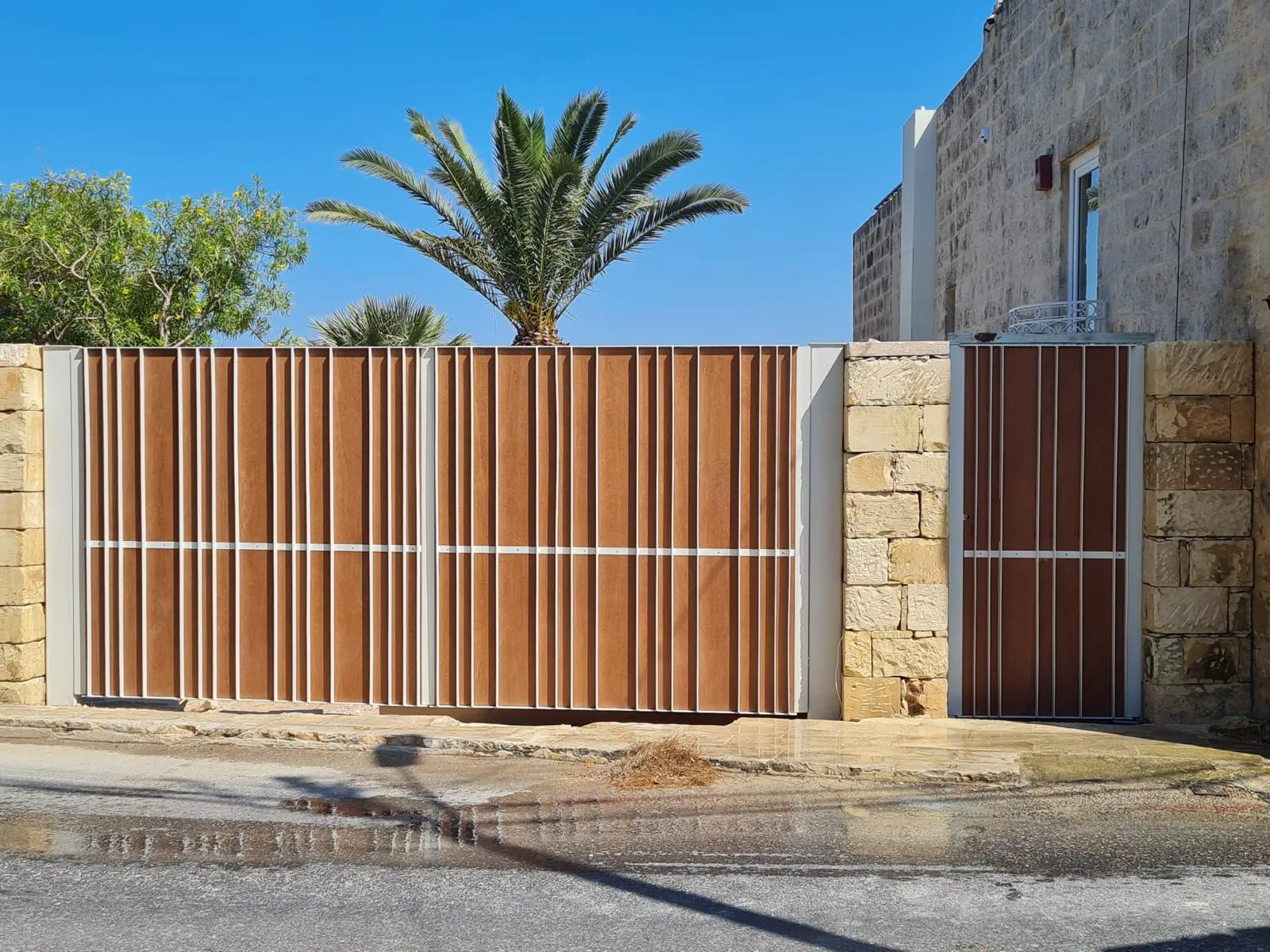 Bespoke metalwork gates fabricated by RA Steelworks Services